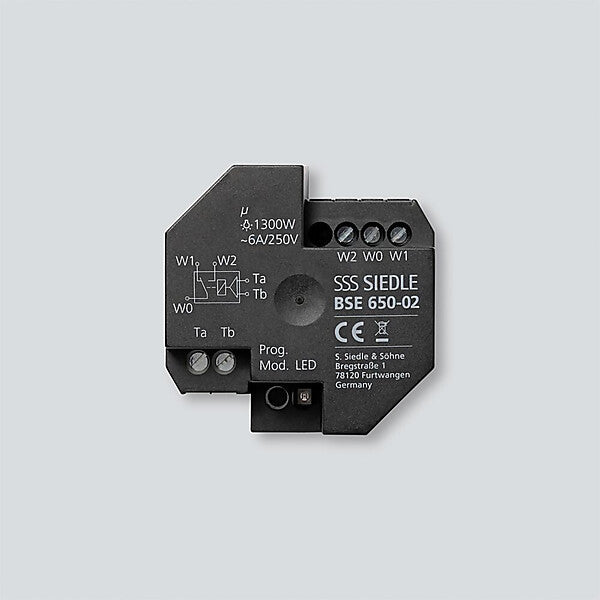 Siedle Bus-Schalt-Einheit Schwarz BSE 650-02